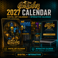 Bee Sober 2027 Digital Art Calendar and Interactive Calendar — updated signature logo and corrected character artwork