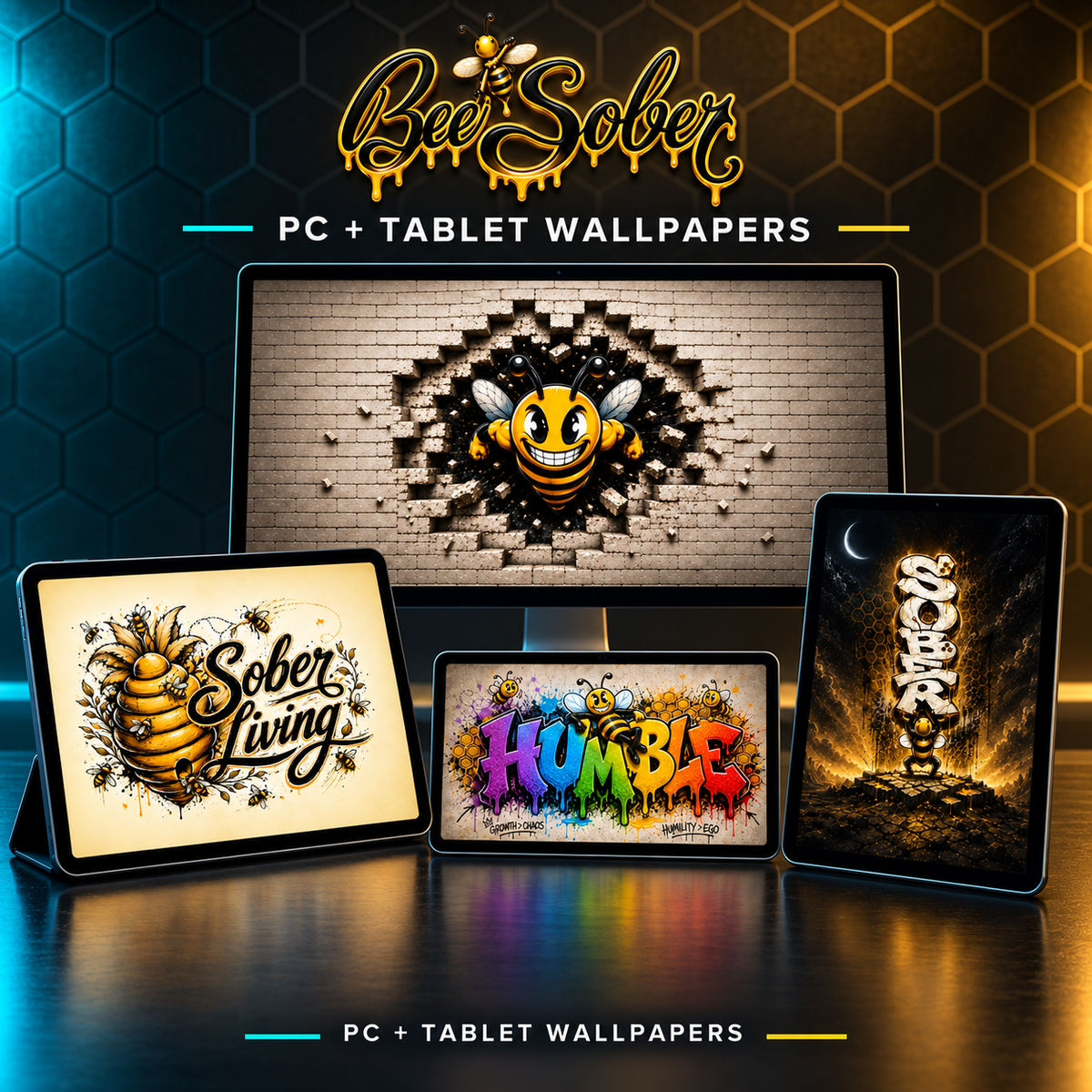 PC + Tablet Wallpapers — Bee Sober Digital Pack cover artwork