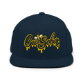 Bee Sober Snapback in Dark Navy, front view