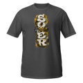 Honey Totem Graffiti Tee in Dark Heather Grey, front view