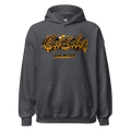 Bee Sober Live Better Hoodie in Dark Heather, front view